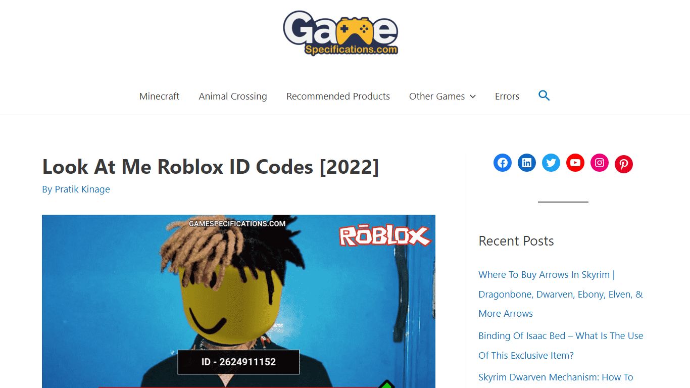 Look At Me Roblox ID Codes [2022] - Game Specifications
